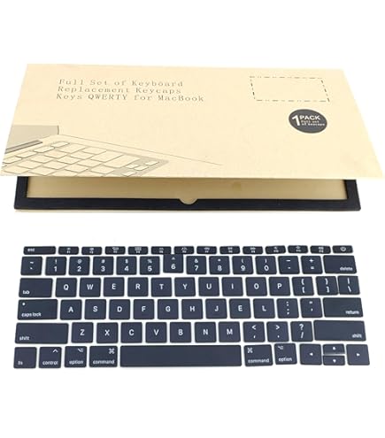 Amazon | Padarsey 交換用USレイアウトキーボード ブラック MacBook 12